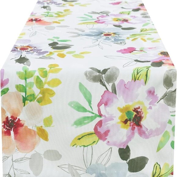 Other - NWT – Benson Mills Indoor Outdoor Spillproof Fabric Table Runner 16” x 108”